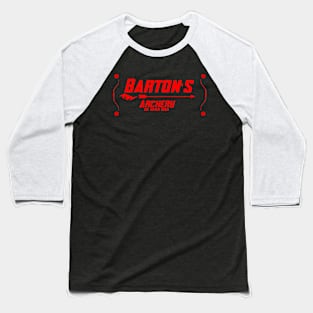 Bartons Archery Red Baseball T-Shirt